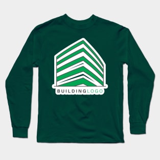 Building Skyscraper in Cityscape Sticker design vector illustration. Building and landmark object icon concept. Company buildings in flat style sticker design logo. Long Sleeve T-Shirt